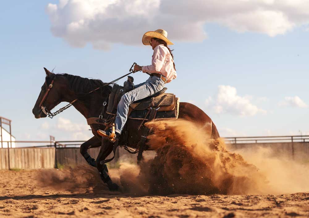 Paige Callaway with her horse Lincoln